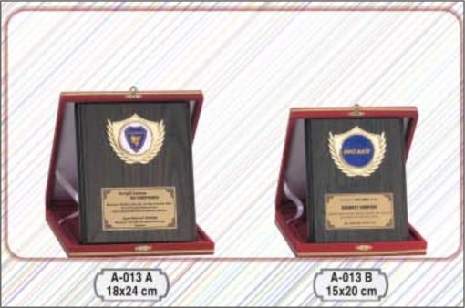  kadife kutulu plaket