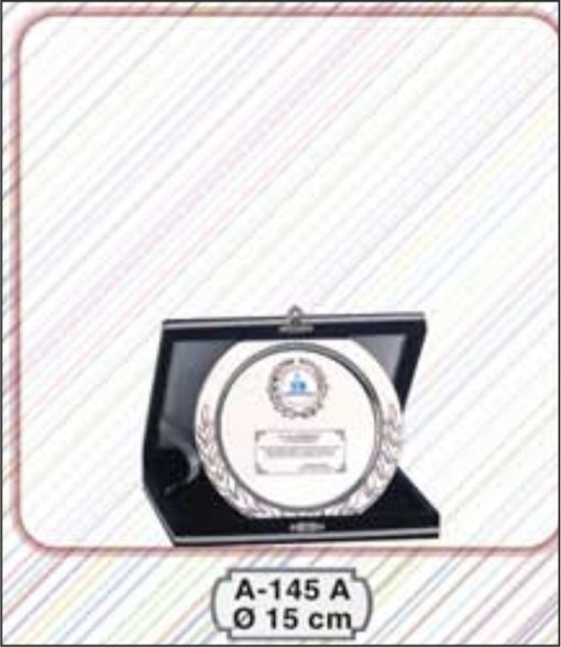  Kutulu gümüş tabak plaket