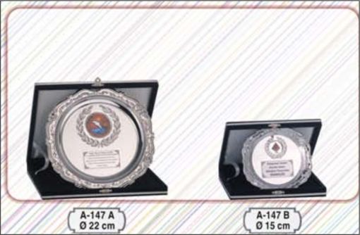  Kutulu gümüş tabak plaket