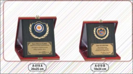  kadife kutulu plaket