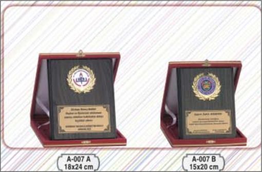  kadife kutulu plaket